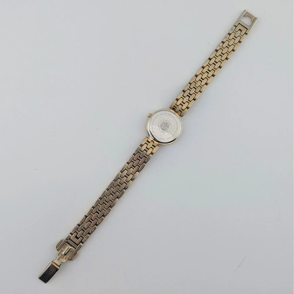 Citizen Eco-Drive B023-S015481 Women's Watch Gold Tone Sunburst New Capacitor